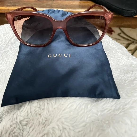 Gucci | Accessories | Gucci Square 56mm Sunglasses Pink  display picture 2